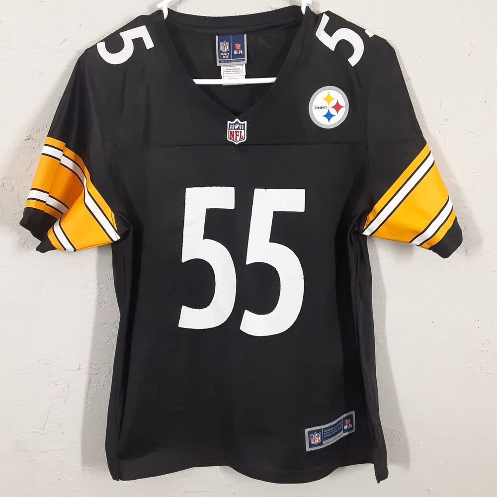 Pittsburgh Steelers Bush #55 Mens Small Football Jersey NFL Pro Line